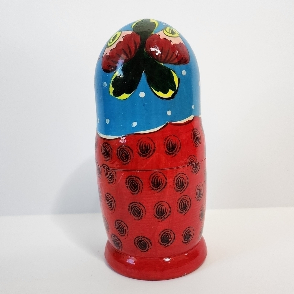 Vintage Hand Painted Russian Nesting Dolls - Picture 5 of 10